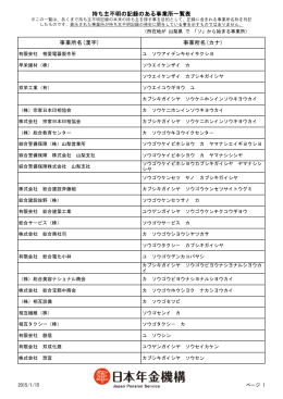 事業所名(カナ)