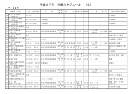 平成27年 年間スケジュール （2） - 仙台本町囲碁倶楽部のホームページ