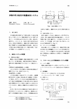 多数の巨大転石の数量検測システム