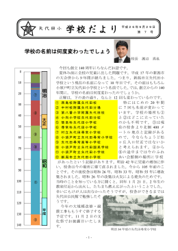 学校だより - 新潟市立矢代田小学校