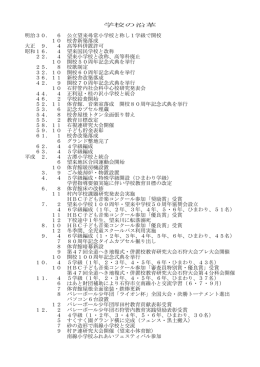 6 公立望来尋常小学校と称し1学級で開校 10 校舎新築落成 大