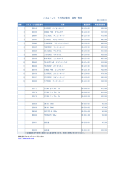 ハミルトン社 ラボ用pH電極 価格一覧表