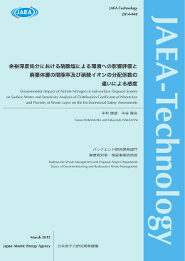 JAEA-Technology-2014-048:7.75MB
