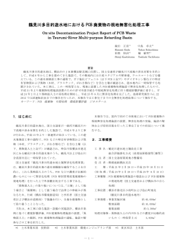 鶴見川多目的遊水地における PCB 廃棄物の現地無害化処理