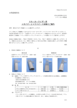 お得意様各位 スモーカーライザー用 コネクターとマウスピース