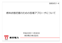 燃料状態把握のための各種アプローチについて（944KB）