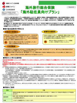 海外旅行総合保険 駐在員特約