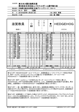 HEDGEHOG 滋賀教員