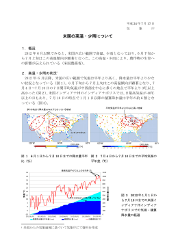 米国の高温・少雨について