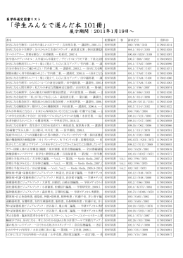 医学科選定図書リスト - 大阪市立大学 阿倍野キャンパス