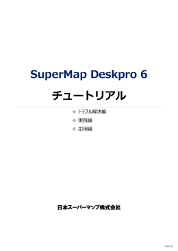 SuperMap Deskpro 6 チュートリアル