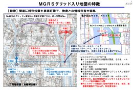 MGRSグリッド入り地図の特徴
