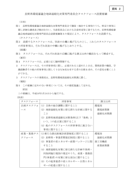 長野県環境審議会地球温暖化対策専門委員会タスクフォース設置要綱