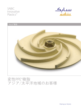 変性PPE*樹脂 アジア/太平洋地域のお客様