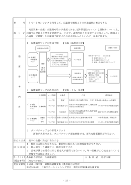 リモートセンシングを利用して、広範囲で圃場ごとの刈取適期が推定できる