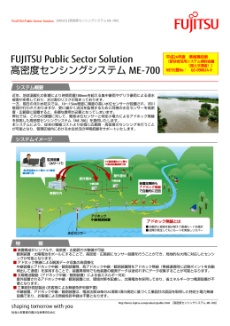 FUJITSU Public Sector Solution 高密度センシングシステムME-700