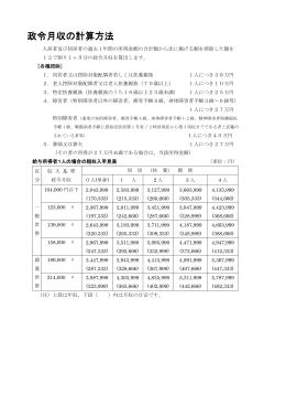 政令月収の計算方法