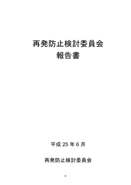 再発防止検討委員会報告書（PDF/168KB）