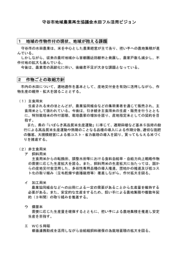 守谷市地域農業再生協議会水田フル活用ビジョン（PDF：58KB）