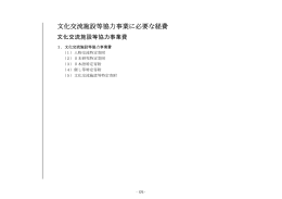 文化交流施設等協力事業に必要な経費 【PDF:691KB】