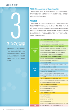 3つの指標 - 三菱ケミカルホールディングス