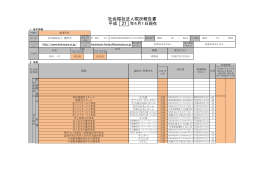 平成 27 社会福祉法人現況報告書