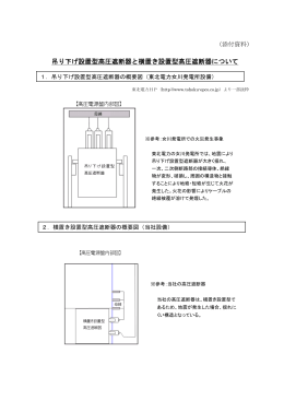 吊り下げ設置型高圧遮断器と横置き設置型高圧遮断器について [PDF