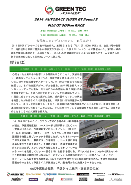 2014 AUTOBACS SUPER GT Round 5 FUJI GT 300km RACE