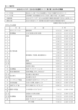 【コース紹介】 カリキュラム詳細 1 2 3 4 5 6 7 8 9 10 11-A 11-B 12 15