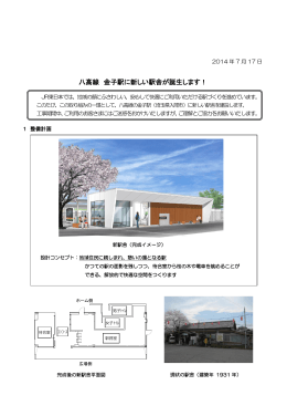 八高線 金子駅に新しい駅舎が誕生します！