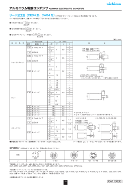 アルミニウム電解コンデンサ ALUMINUM ELECTROLYTIC