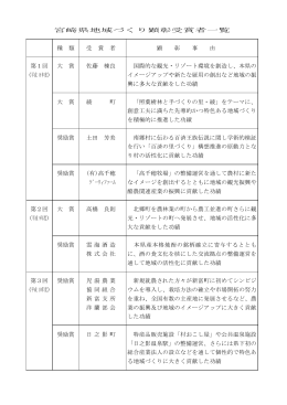 これまでの宮崎県地域づくり顕彰受賞者（PDF：230KB）
