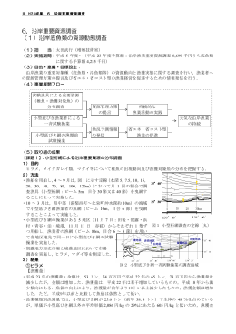 6．沿岸重要資源調査 （1）沿岸底魚類の資源動態調査
