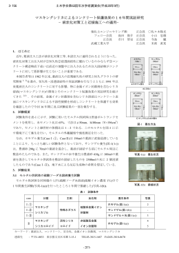 マスキングシリカによるコンクリート保護効果の16年間実証研究 &minus;液状化