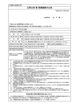 ネット公売公告