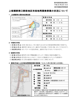 上板橋駅南口駅前地区市街地再開発事業の状況について