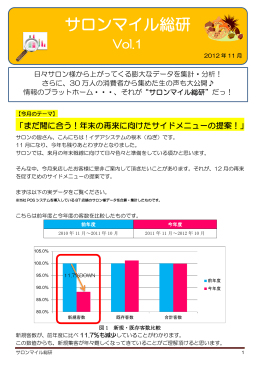 まだ間に合う！年末の再来に向けたサイドメニューの提案！