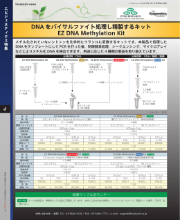 DNA をバイサルファイト処理し精製するキット EZ DNA