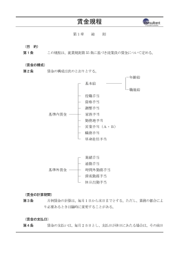 賃金規程