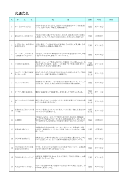 ①交通安全