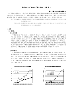 平成23年エイズ発生動向 －概要