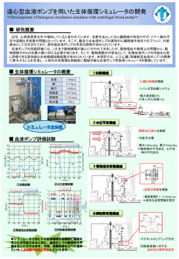 遠心型血液ポンプを用いた生体循環シミュレータの開発