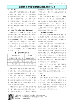 金属材料中の有害物質規制と関連JIS について （PDF: 26.3 KB）