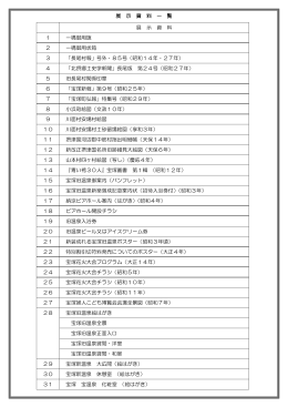 展 示 資 料 一 覧 展 示 資 料 1 一橋御用旗 2 一橋
