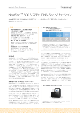 NextSeq&trade; 500システムRNA-Seqソリューション