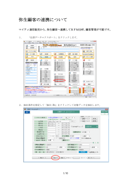 弥生顧客の連携について - 三愛ケーアールディ株式会社