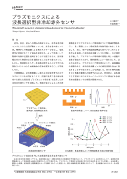 プラズモニクスによる波長選択型非冷却赤外センサ（PDF