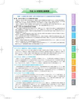 平成 24 年警察白書概要