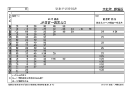 発車予定時刻表 JR西宮&rarr;西宮北口 大社町 停留所