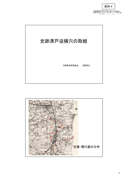 史跡清戸迫横穴の取組